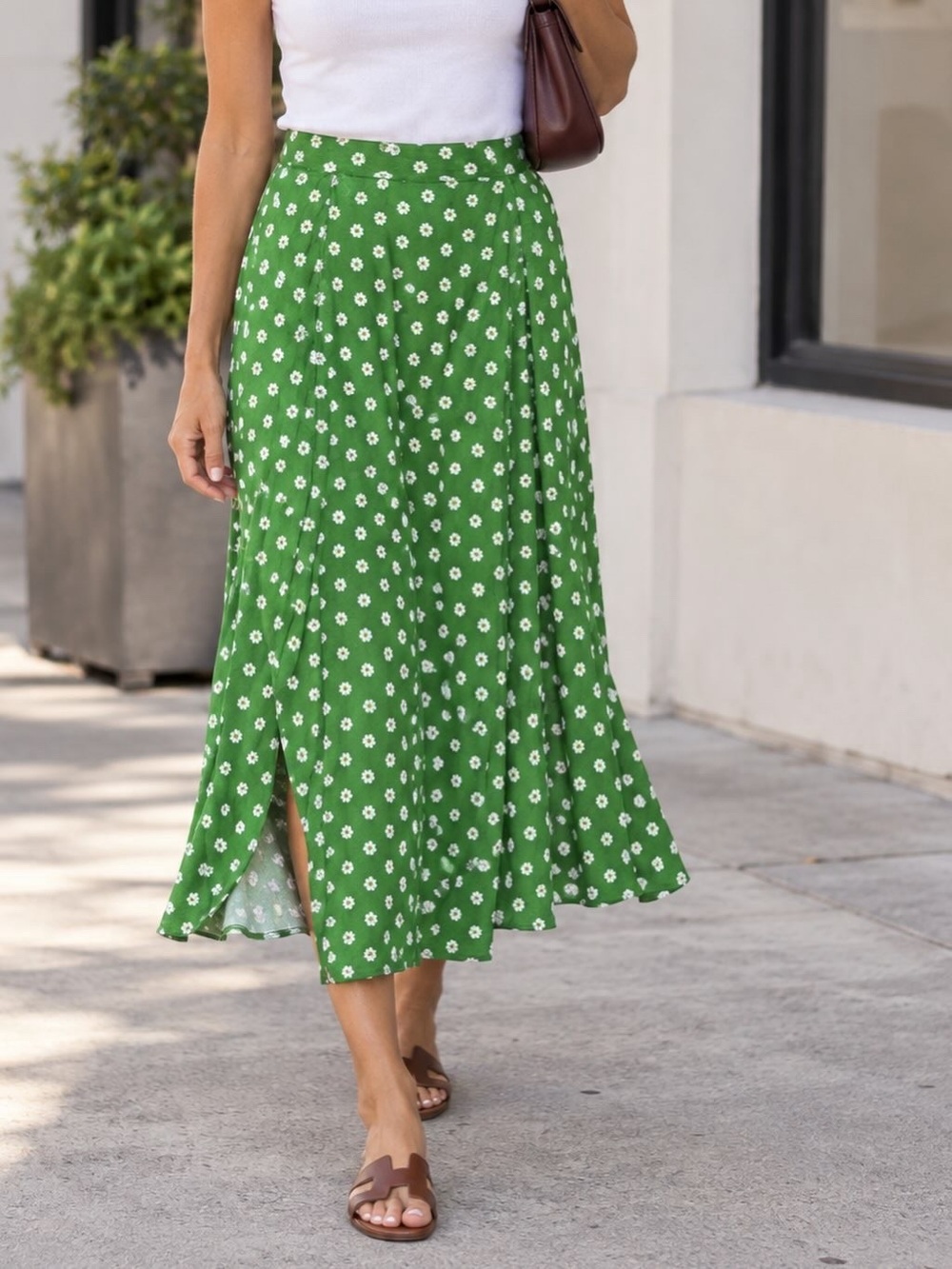 Reformation midi skirt